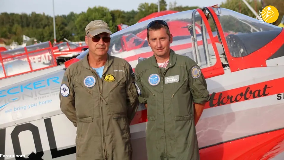 (فیلم) مرگ دو خلبان بر اثر گیر افتادن و سقوط دو هواپیما
